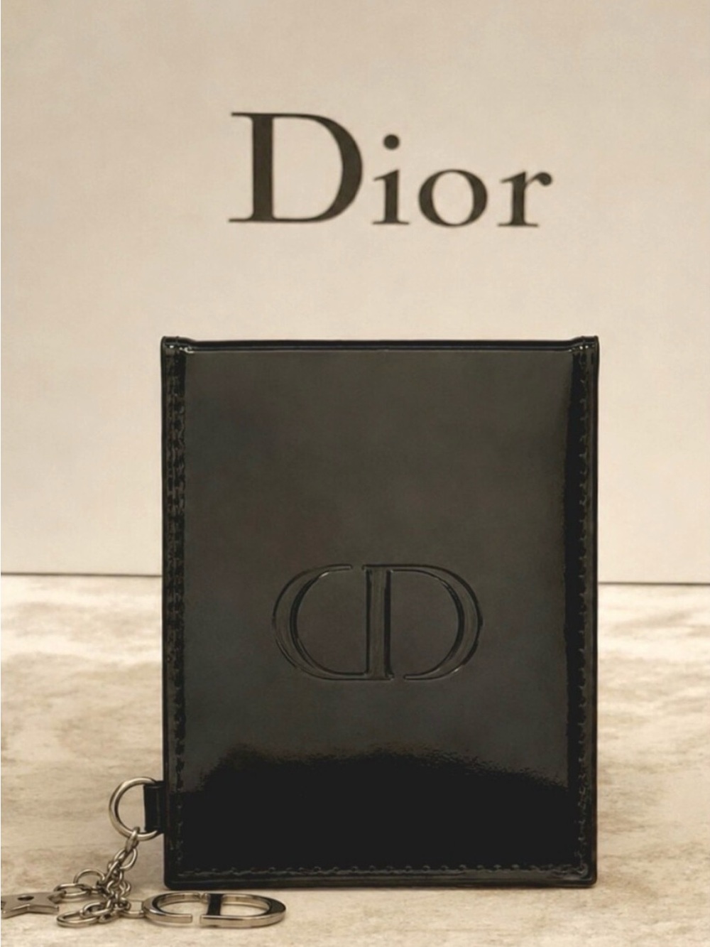 🔥100% AuyDior Black Patent Leather Card HDior holder🔥 - Picture 3 of 12